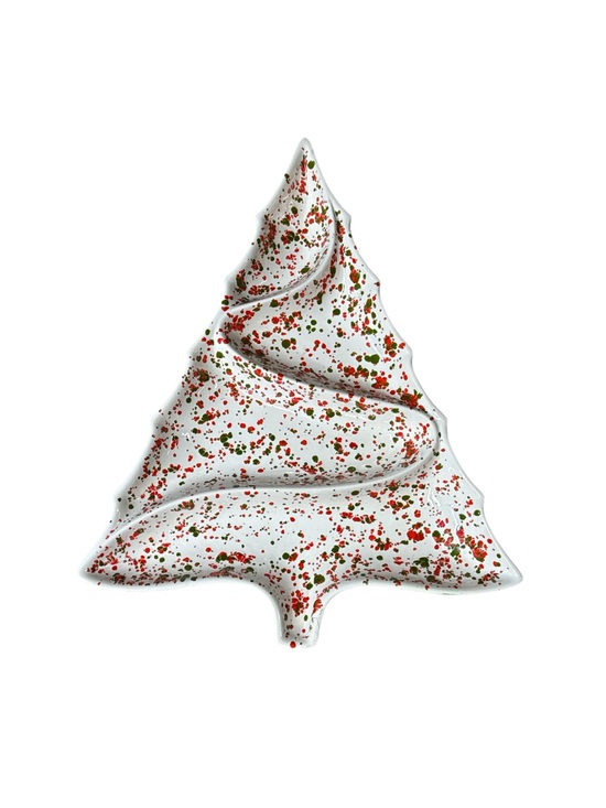 Vintage Other - Vintage 1970s Atlantic Mold Ceramic Christmas Tree Divided Serving Platter 15.5”